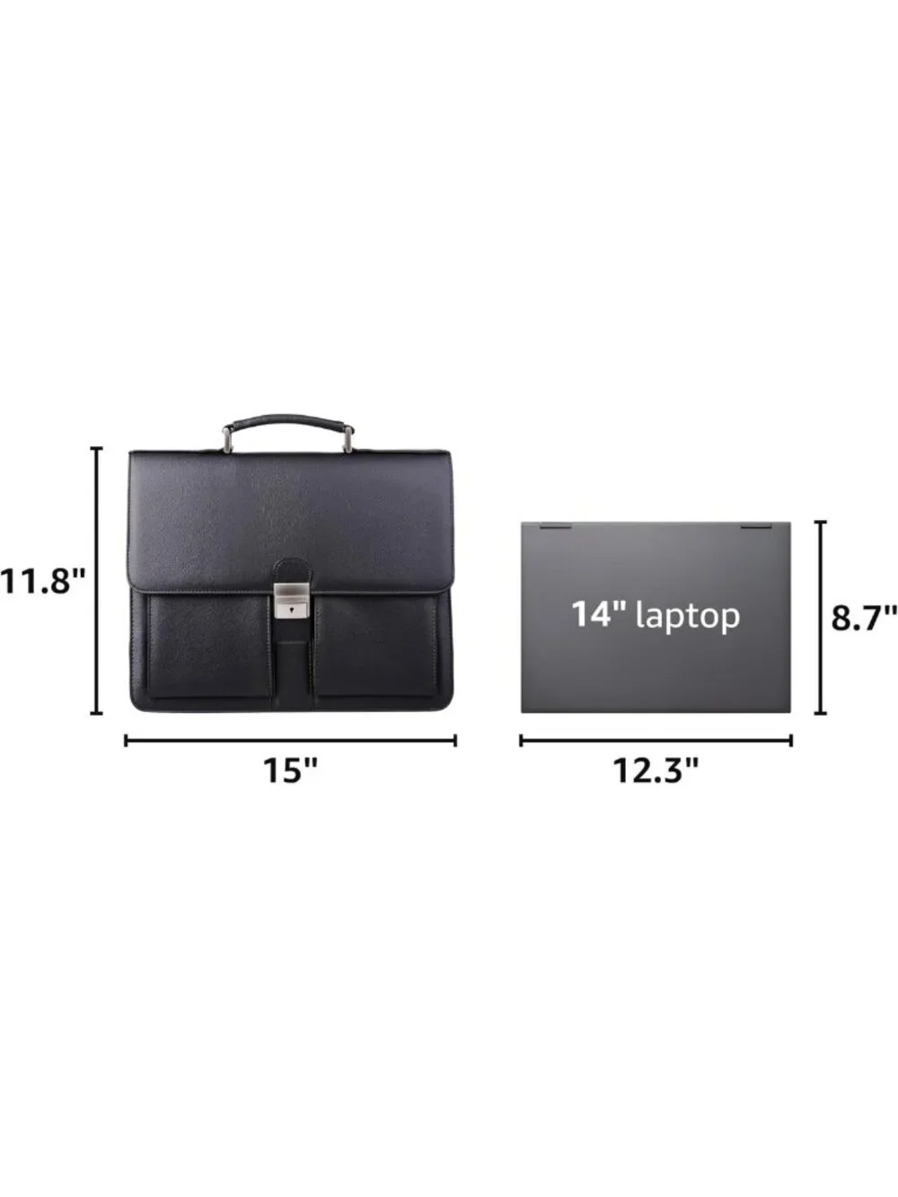 Stylish PU Leather Briefcase for Men | Classic Messenger Bag for Work & Travel